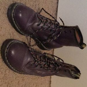 Size 9 Dr Martens purple boots